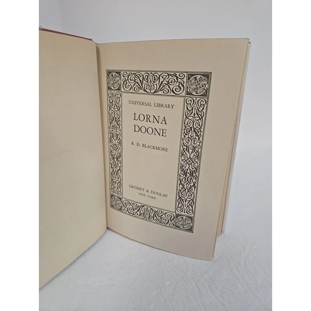 LORNA DOONE R.D. Blackmore, Hardcover -Grosset‎ & Dunlap 1920 Universal Library